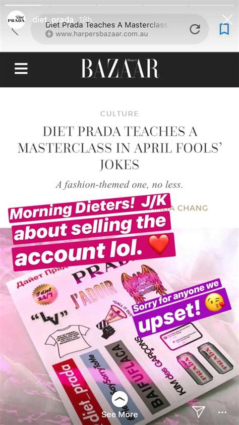 diet prada april fools|diet.